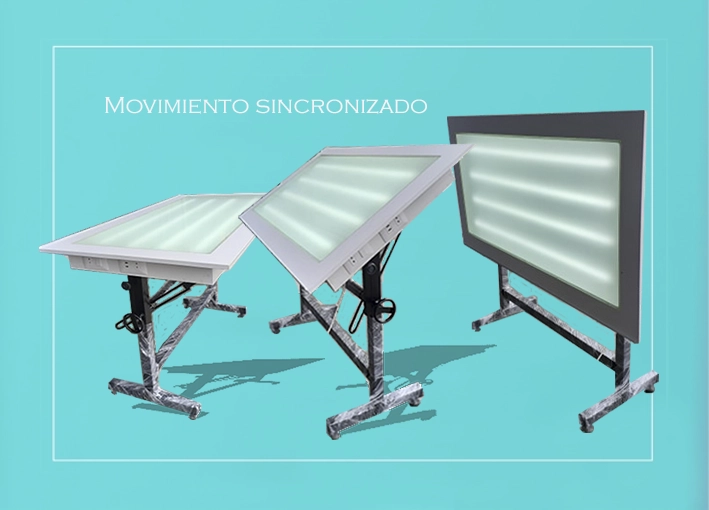 Mesa de dibujo premium modelo profesional con luz led