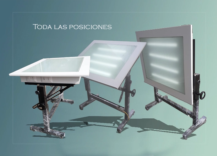 Mesa de dibujo premium modelo junior con luz led